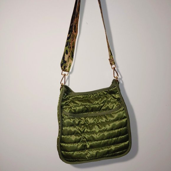 AhDorned Bags Ahdorned Nylon Puffy Sports Messenger With Fashion